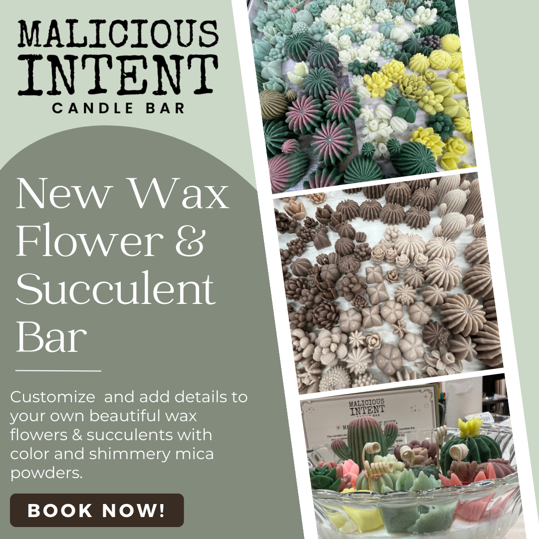 Wax Succulent Garden Candle Class