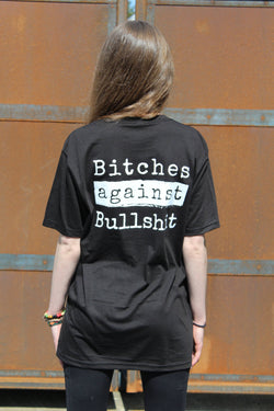 Bitches Against Bullshit Malicious Women's Crew Neck T-Shirt Apparel Malicious Women Candle Co. 