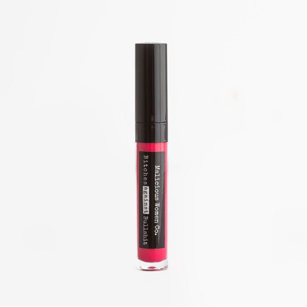 Bitches Against Bullshit - Malicious Matte Liquid Lipstick - Bitch Slap! (Fuchsia) Makeup Malicious Women Candle Co. 