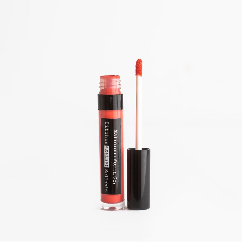 Bitches Against Bullshit - Malicious Matte Liquid Lipstick - Sassy Bitch! (Coral) Makeup Malicious Women Candle Co. 