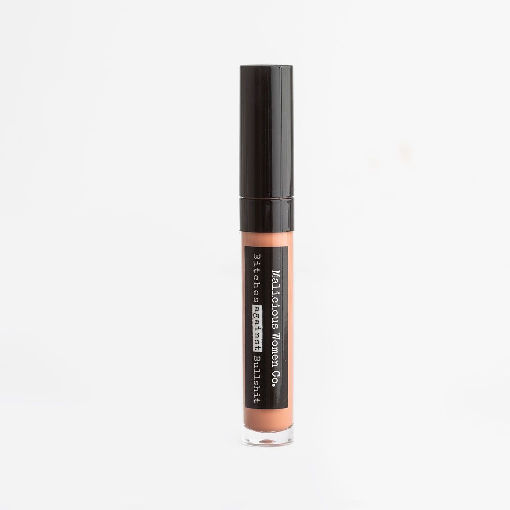 Bitches Against Bullshit - Malicious Matte Liquid Lipstick - Work, Bitch! (Peachy Nude) Makeup Malicious Women Candle Co. 