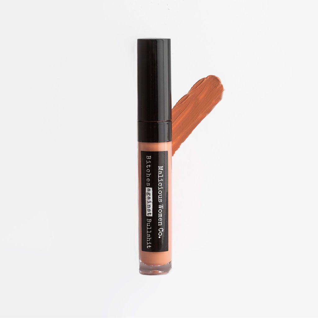 Bitches Against Bullshit - Malicious Matte Liquid Lipstick - Work, Bitch! (Peachy Nude) Makeup Malicious Women Candle Co. 